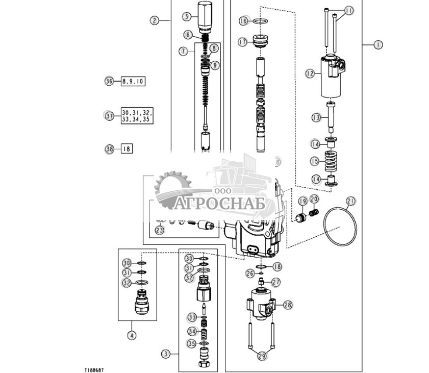 Секция стрелы, направляющее устройство - ST2225 562.jpg